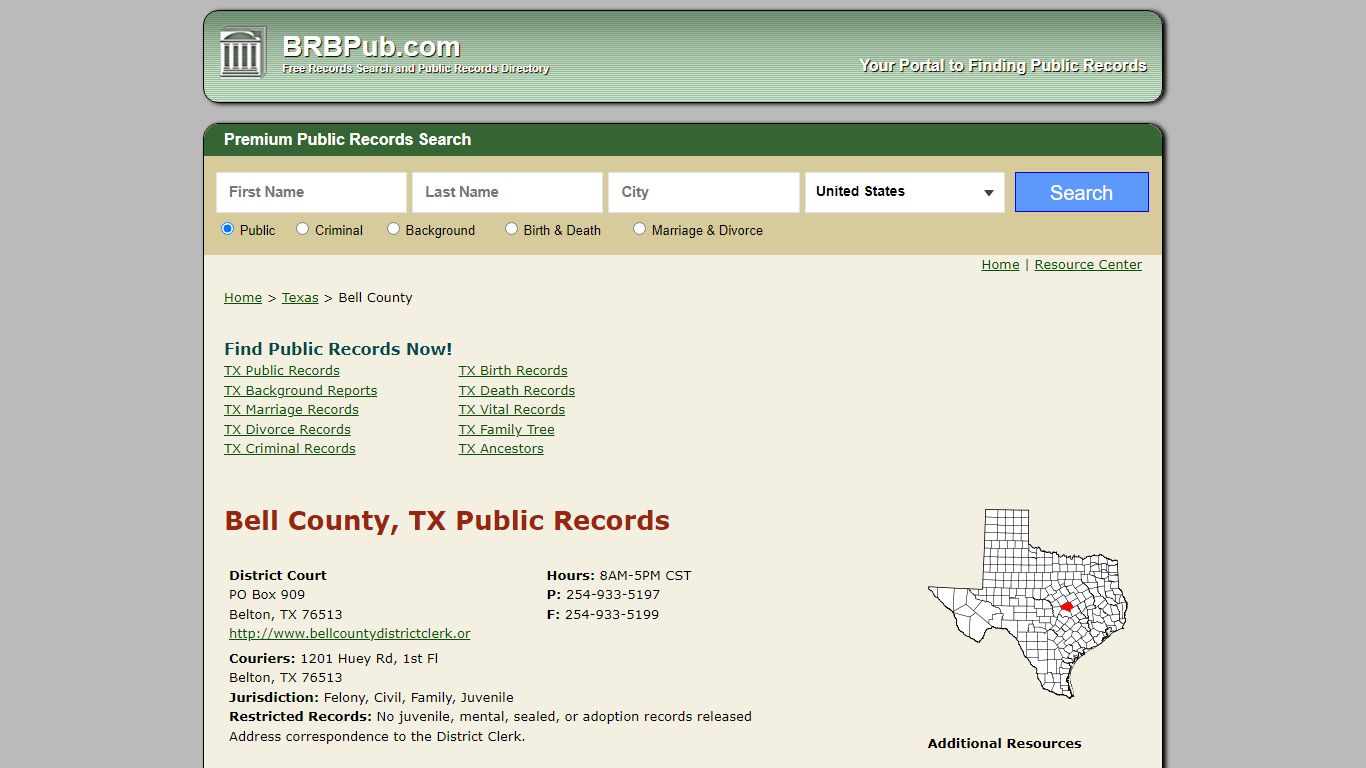 Bell County Public Records | Search Texas Government Databases